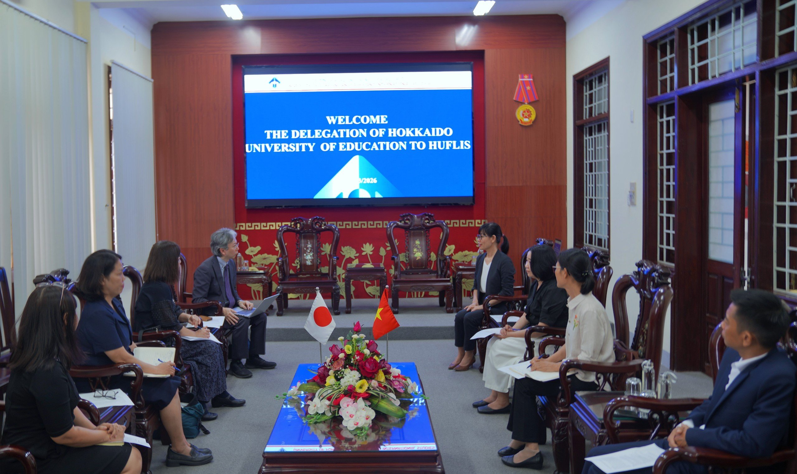 discussion-on-student-exchange-cooperation-with-hokkaido-university-of-education-japan