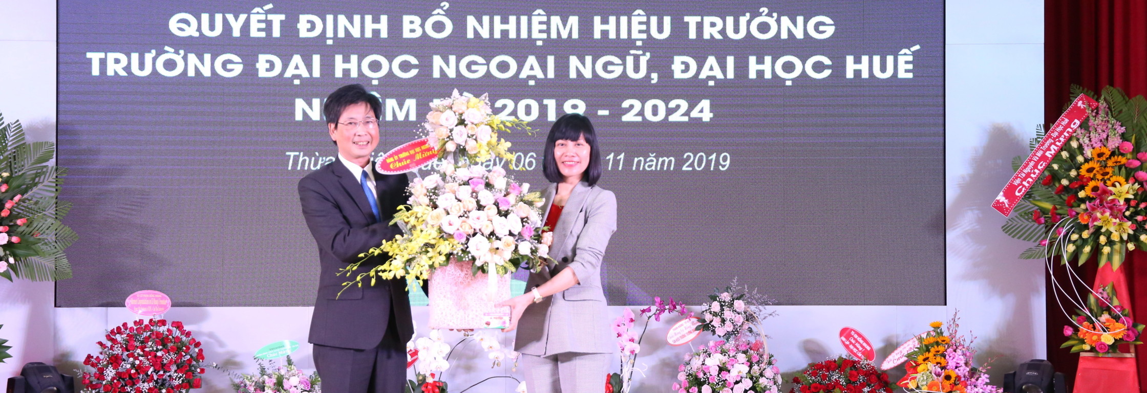 Lễ công bố và trao Quyết định bổ nhiệm Hiệu Trưởng Trường Đại học Ngoại ngữ, Đại học Huế