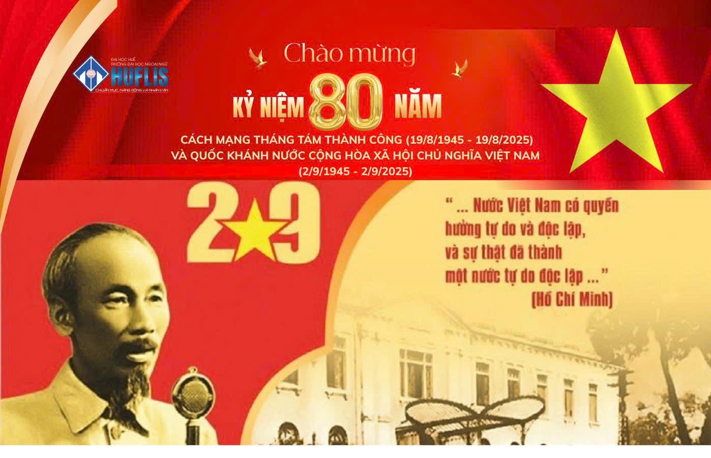 Kỷ niêm 80 năm CMT8 thành công và Quốc khánh 2-9